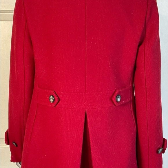 Talbots Wool Blend Double Breasted Pea Coat Women Size 6 Black Buttons - Picture 7 of 11